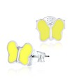 Tiny Butterfly Silver Stud Earring STE-660